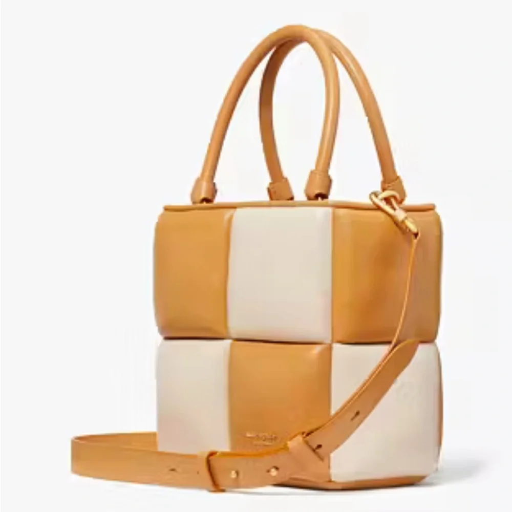Kate Spade Boxy Colorblocked Tote Satchel Crossbody